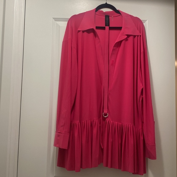 Norma Kamali Boyfriend Shirt Dress in Rose Medium - Picture 4 of 6